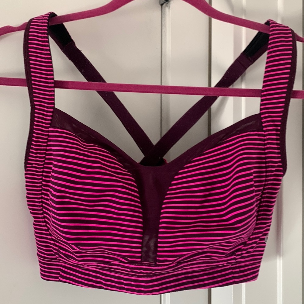 Lululemon high impact pink sports bra